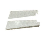 2MM 110" SILVER SLIMLINE REAR WING CORNER  PROTECTORS (C/SUNK & S/S FITTINGS) - DDS Metals - LRB125S
